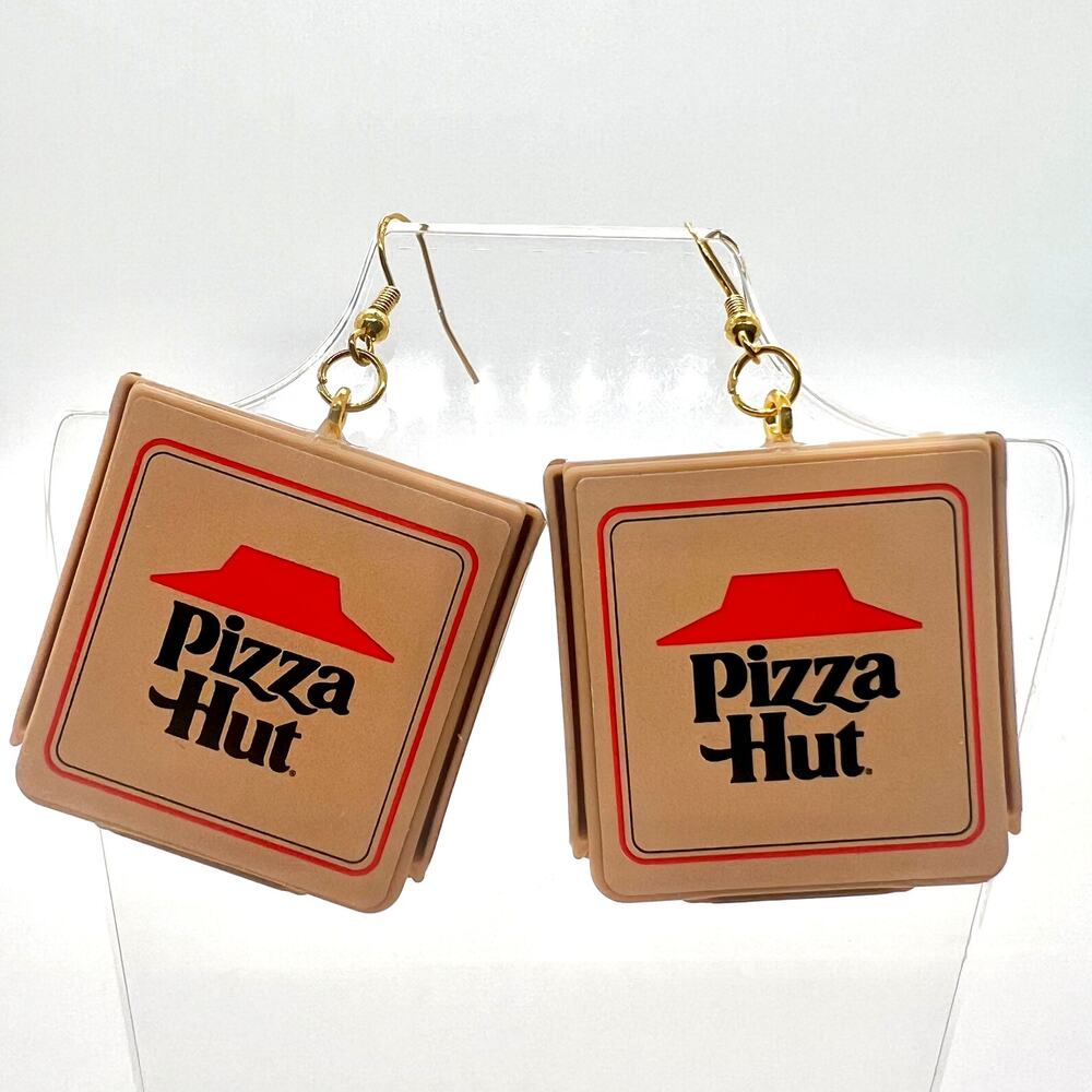 Pizza Hut Box Earrings - Pizza Hut Earrings - Foodie Accessories - Party Earring